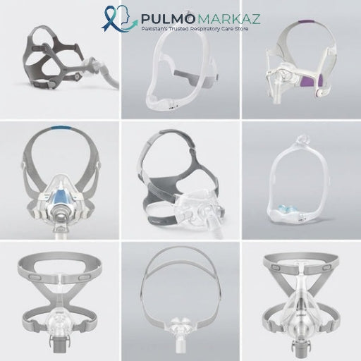 Various medical CPAP and BiPAP masks for sleep apnea therapy - Collection View