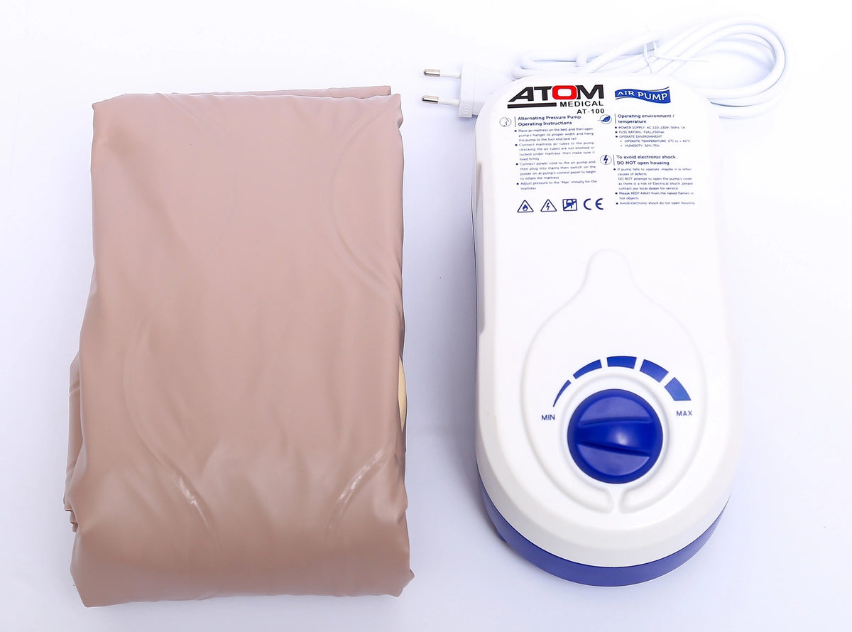 Atom Medical AT-100 anti-decubitus air mattress with adjustable pump 