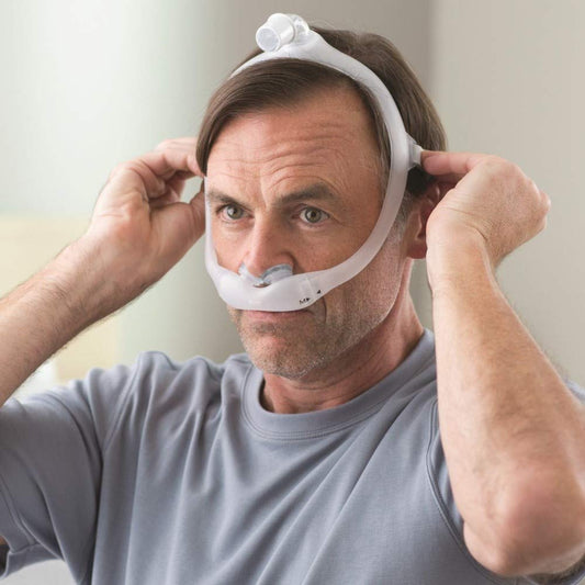 Original Philips DreamWear Gel Pillow Mask with top-of-head hose swivel