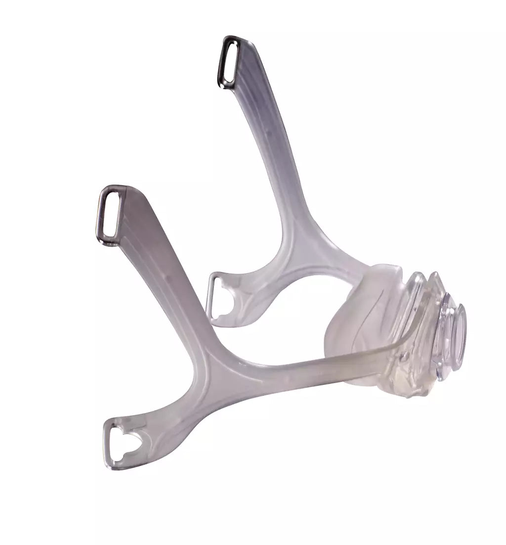 Philips Respironics Wisp CPAP mask with reversible fabric frame and magnetic clips